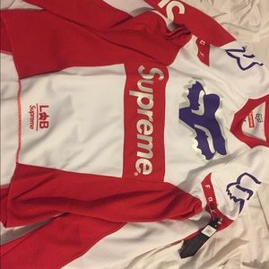 Supreme Fox Long Sleeve Red Medium